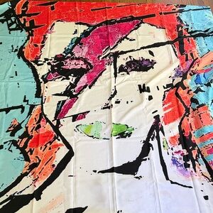 David Bowie Ziggy Stardust shower curtain